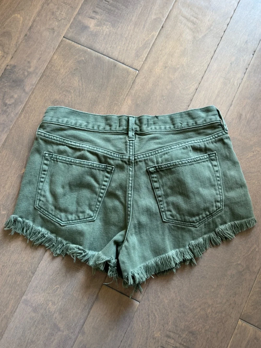 Free People Loving Good Vibrations Cut Off Shorts